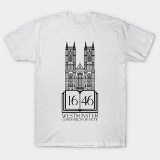 Reformed christian art. 1646 The Westminster Confession of Faith. T-Shirt